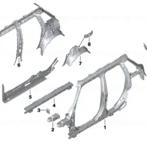 reinforcement D-piller inside left - BMW - Mini Ofertă specială