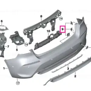 Cel mai bun preț Set, mounting, PDC/PMA sensor, rear - BMW