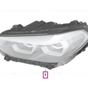Cumpără online Headlight, LED, AHL, high, right ICON LIGHT RHD - BMW