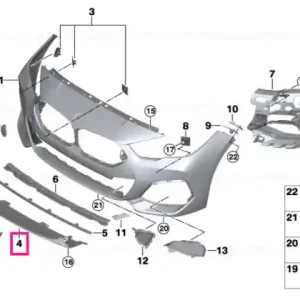 Cumpărături sigure Front splitter MPA - BMW