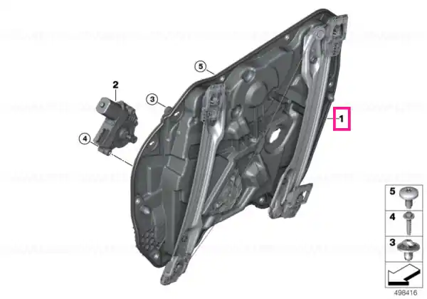 Livrare expres Carrier, door front right - BMW