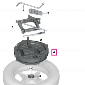Storage for compact spare wheel - BMW Vezi acum