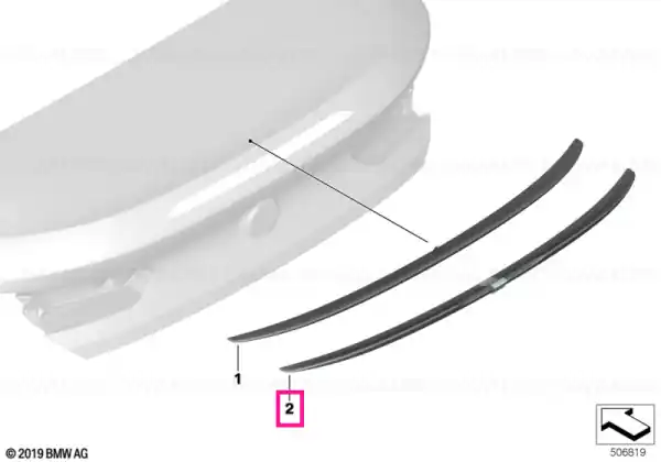 Preț redus Rear spoiler CFK - BMW