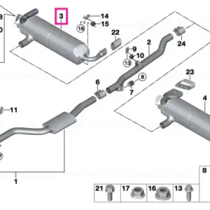 Rear silencer - BMW Comandă acum