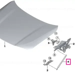Gas-filled strut, engine-compartment lid - BMW Preț redus