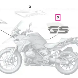 Lettering, left - BMW Motorrad Popular