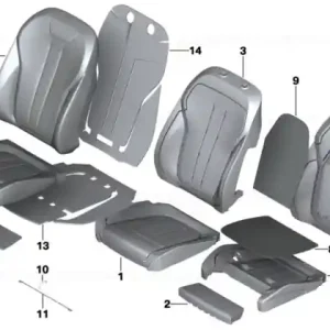 Husă spătar confort piele stânga TERRA - BMW Ofertă