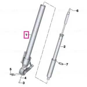Preferatul clienților Slider tube left - BMW Motorrad
