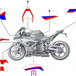 Decor engine spoiler, left - BMW Motorrad Nu rata