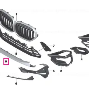 Panou ornamental conducta aer, X-LINE - BMW Discount