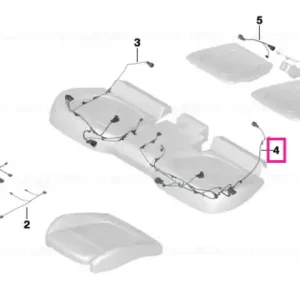 Wiring harness for 2nd seat row 60% - BMW Calitate înaltă