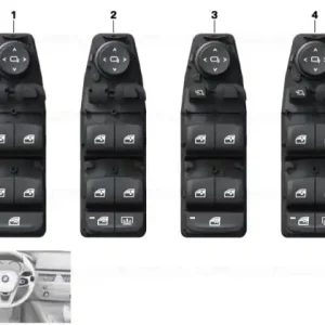 Livrare expres Operating unit, switch module, door - BMW