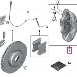 Carcasă etrier frână, albastru, dreapta - BMW Ofertă limitată