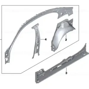 Right interior side frame - BMW Cel mai bun preț