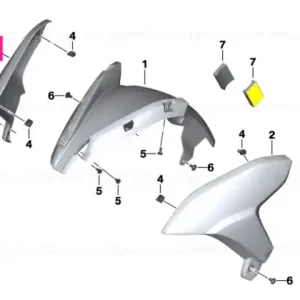 Capac roată față dreapta ROHTEIL/BLANK ROHTEIL / BLANK - BMW Motorrad Reducere specială