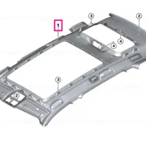 Premium Roofliner panorama glass roof Alcantara NACHTBLAU - BMW