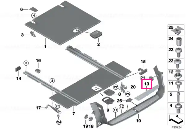 Ofertă specială Inserție spumă, stânga - BMW