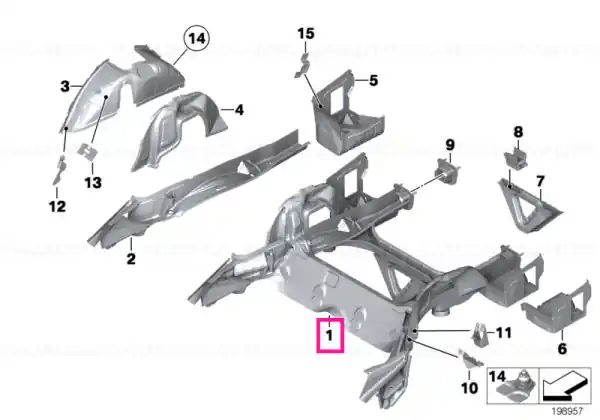 Rear axle carrier - BMW Ofertă specială