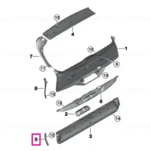 Anti-trapping circuit, left - BMW Premium