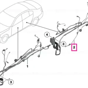 Door wiring harness, rear - BMW Reducere extra