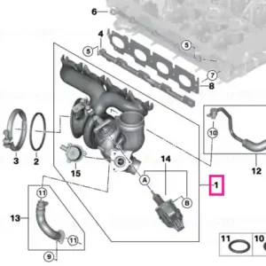 Chilipir Exchange turbocharger with exh.manifold - BMW