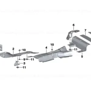Heat insulation engine support - BMW Lichidare de stoc