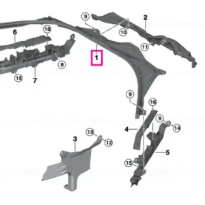 Reducere de preț Firewall, upper section LHD - BMW