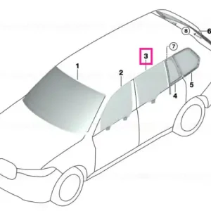 Side window, door, left rear VSG-SSG - BMW Cumpără acum