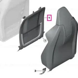Plată sigură Rear panel CANBERRABEIGE - BMW