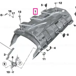 Mai ieftin Rear-carrier section, one-part ROHTEIL / BLANK - BMW Motorrad