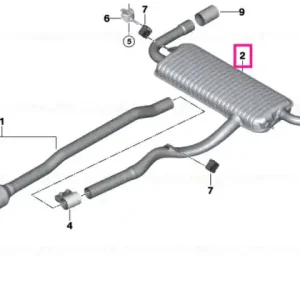 Cumpără acum Rear silencer - BMW