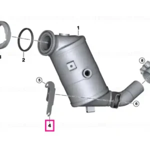 Reducere de preț Suport convertor catalitic lângă motor - BMW