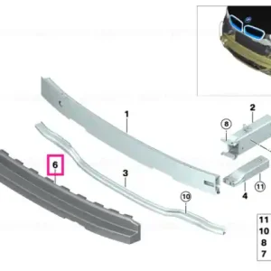Plată sigură Shock absorber front US - BMW