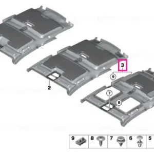 Headlining, lift-up & slide-back sunroof - BMW Expediere rapidă
