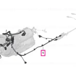 Wiring harness, engine, supply module - BMW Plată securizată