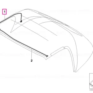 Livrare expres Snur de conectare capotă pliabilă - BMW