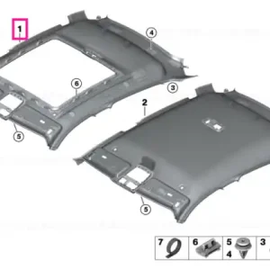 Rooflin.panor.gl.roof audio, Alcantara ANTHRAZIT - BMW Ofertă specială