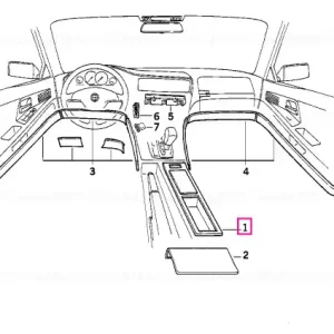 Livrare expres Front console insert GRAPHIT 0130 - BMW