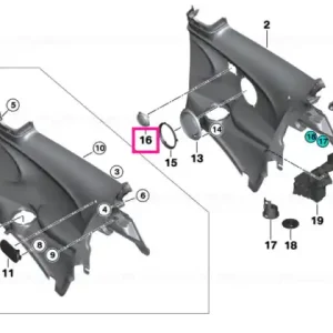 Cumpără acum Capac difuzor tweeter stânga CARBON BLACK - BMW - Mini