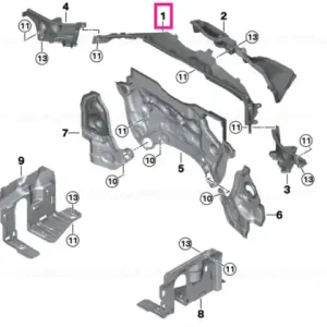 Firewall, upper section, center LHD - BMW Cumpără acum