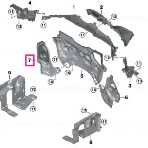 Premium Firewall, lower section, right - BMW