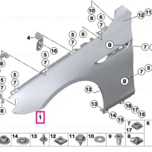 Lichidare de stoc Side panel, front left - BMW