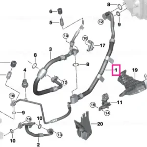 Refrigerant line, dual line R1234YF - BMW Cumpără acum