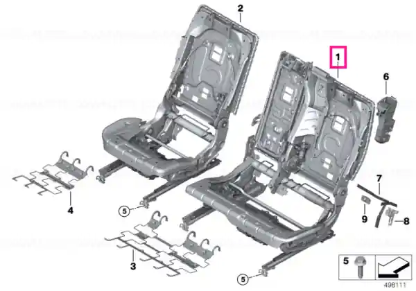 Preț redus seat mechanism left 60% - BMW
