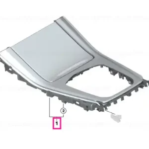 Ultima șansă Centre console trim aluminium Tetragon - BMW