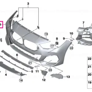 Reducere de preț Ornament pumper, grunduit PDC - BMW