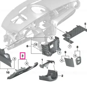 Reducere specială Panou trim bord partea sofer jos - BMW - Mini