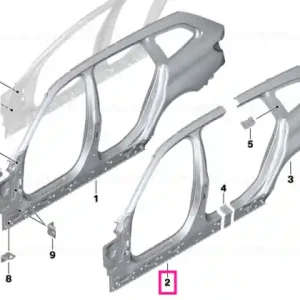 Reducere Left exterior column A - BMW