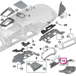 Capac coloana directie inferior - BMW Plată securizată