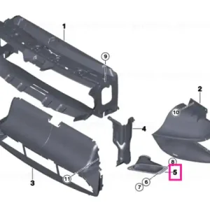 Preferatul clienților Air-inlet duct BRAKE RH - BMW